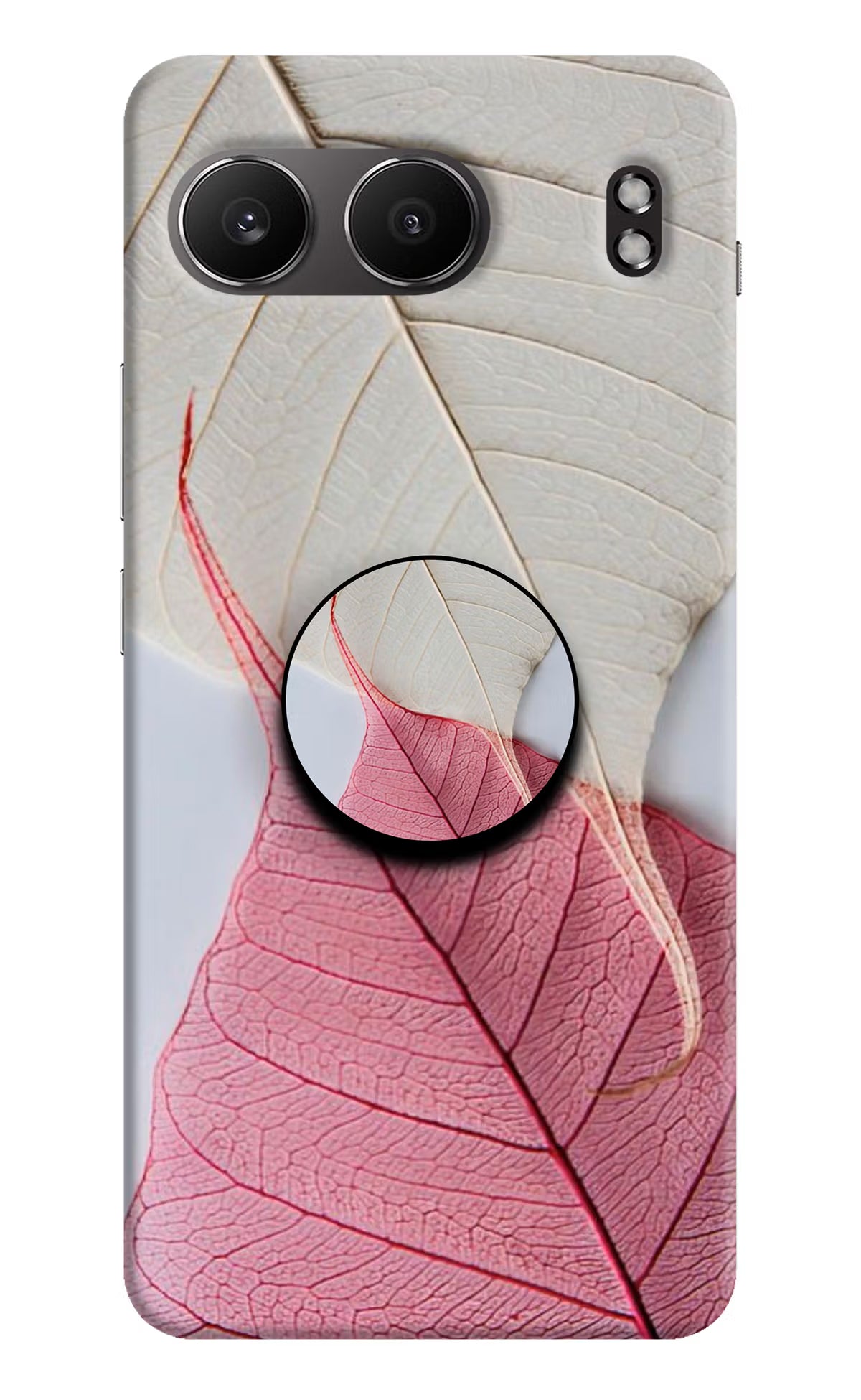 White Pink Leaf OnePlus Nord 4 Pop Case by Casekaro
