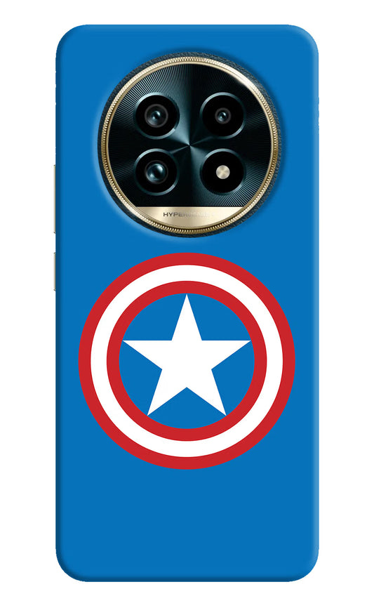 Captain America Logo Realme 13 Pro+ 5G Hard Case Back Cover by Casekaro