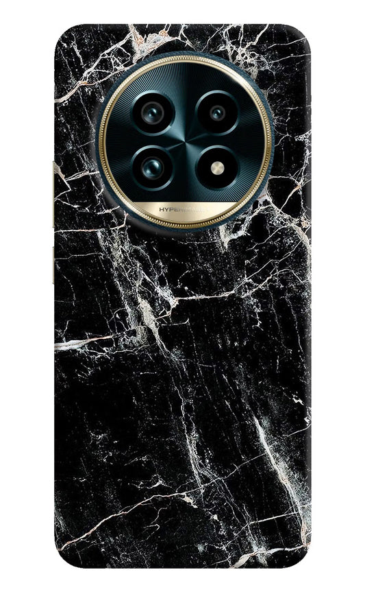 Black Marble Texture Realme 13 Pro+ 5G Hard Case Back Cover by Casekaro