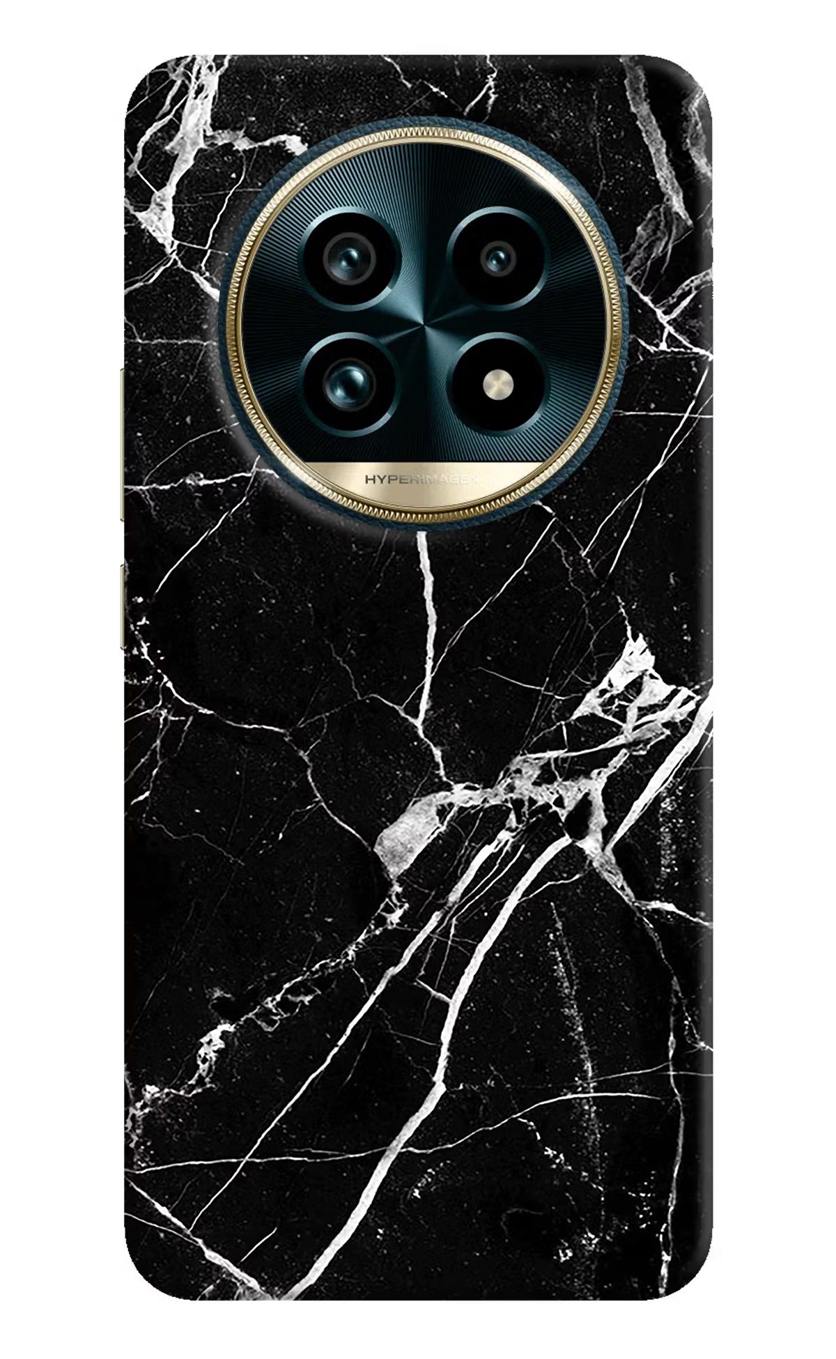 Black Marble Pattern Realme 13 Pro+ 5G Hard Case Back Cover by Casekaro