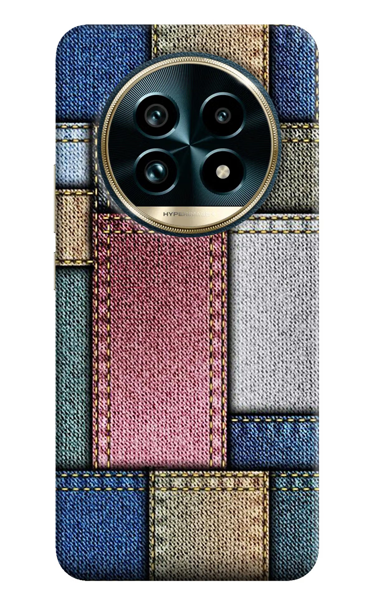 Multicolor Jeans Realme 13 Pro+ 5G Hard Case Back Cover by Casekaro