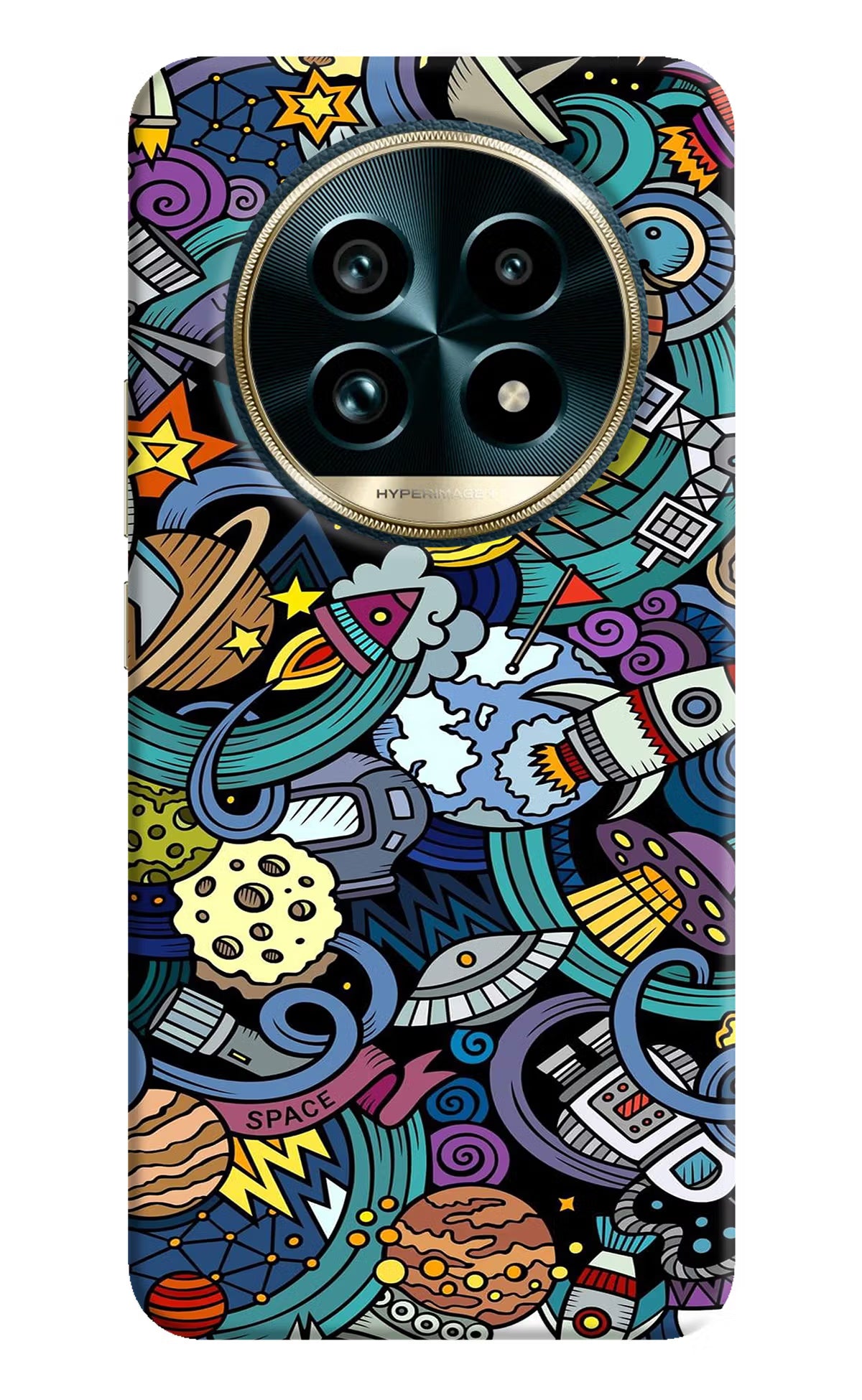 Space Abstract Realme 13 Pro+ 5G Hard Case Back Cover by Casekaro