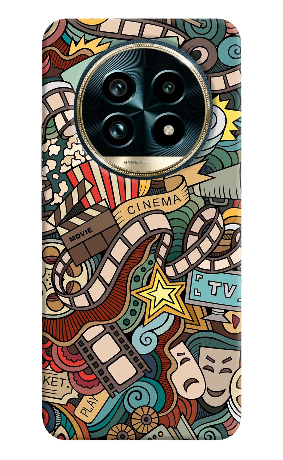 Cinema Abstract Realme 13 Pro+ 5G Hard Case Back Cover by Casekaro