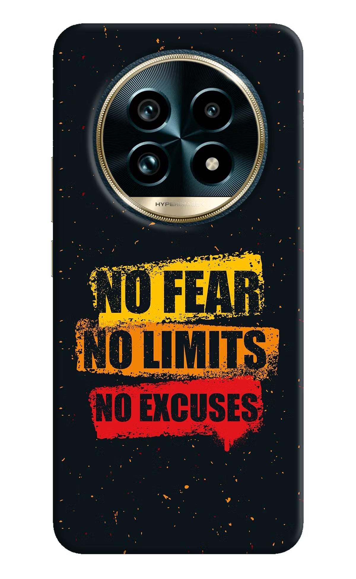 No Fear No Limits No Excuse Realme 13 Pro+ 5G Hard Case Back Cover by Casekaro