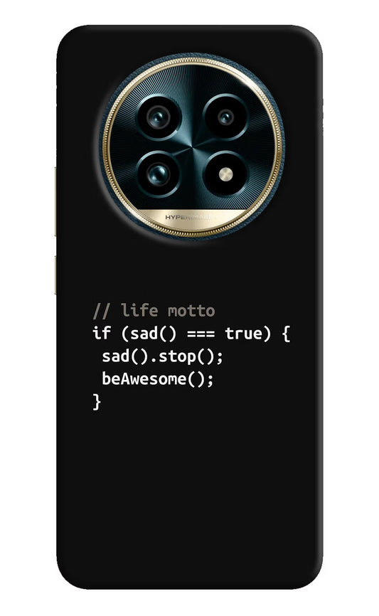 Life Motto Code Realme 13 Pro+ 5G Hard Case Back Cover by Casekaro