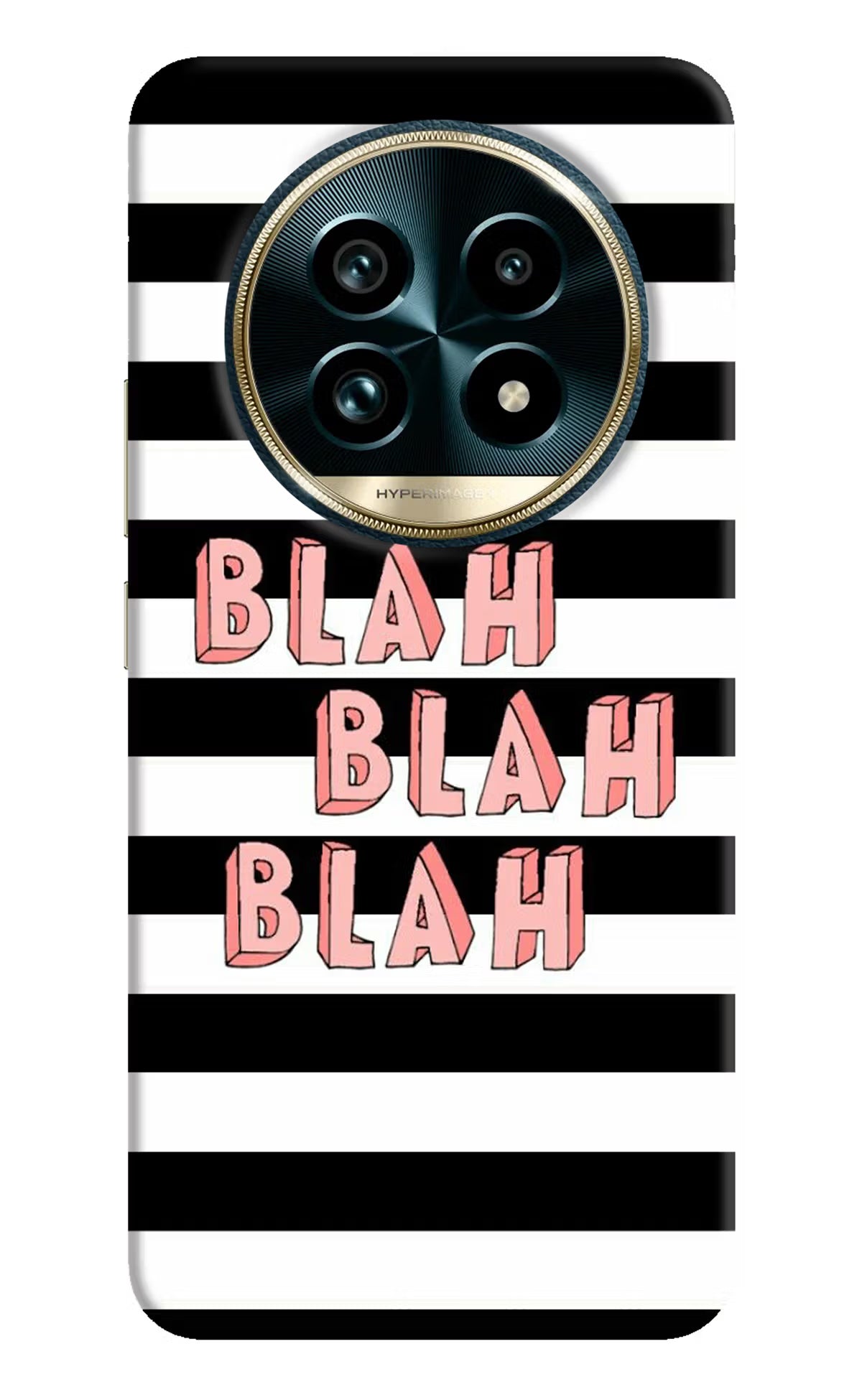 Blah Blah Blah Realme 13 Pro+ 5G Hard Case Back Cover by Casekaro