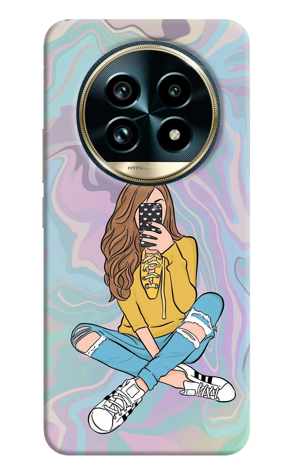 Selfie Girl Realme 13 Pro+ 5G Hard Case Back Cover by Casekaro