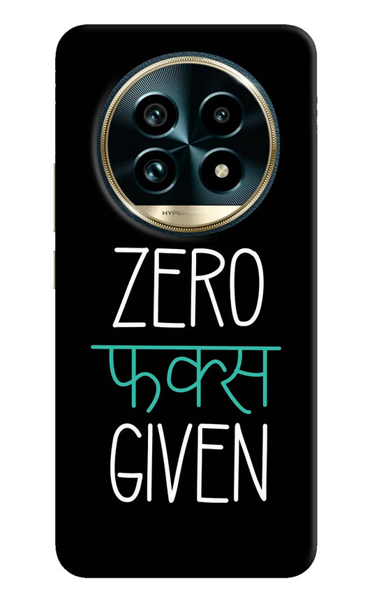 Zero Fucks Given Realme 13 Pro+ 5G Hard Case Back Cover by Casekaro