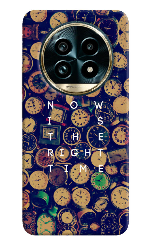 Now is the Right Time Quote Realme 13 Pro+ 5G Hard Case Back Cover by Casekaro