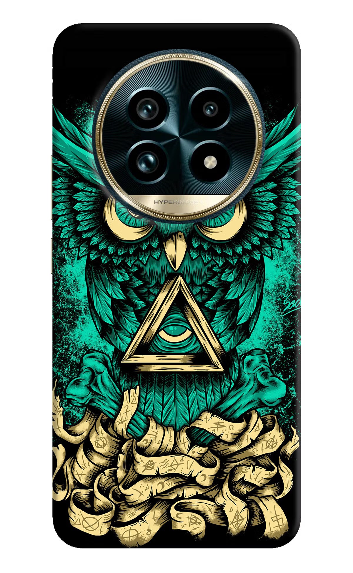 Green Owl Realme 13 Pro+ 5G Hard Case Back Cover by Casekaro