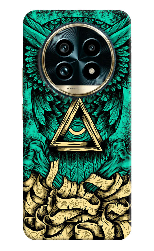 Green Owl Realme 13 Pro+ 5G Hard Case Back Cover by Casekaro