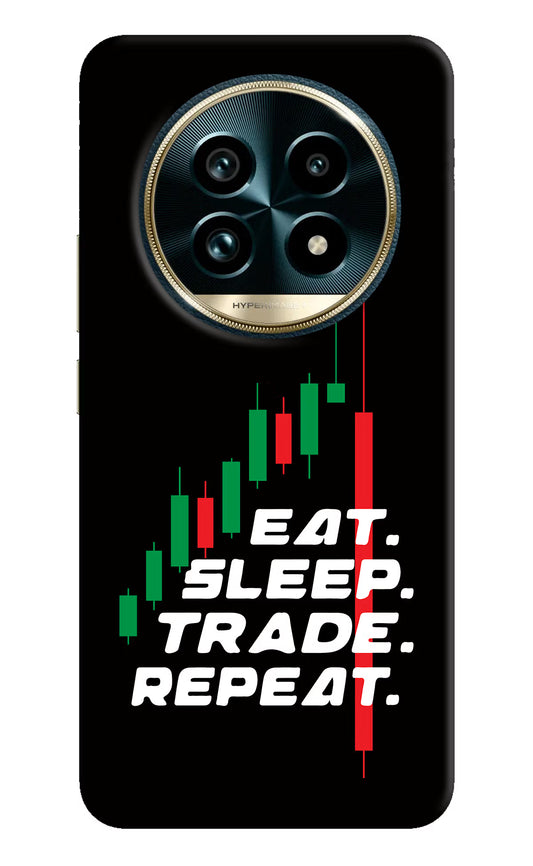 Eat Sleep Trade Repeat Realme 13 Pro+ 5G Hard Case Back Cover by Casekaro