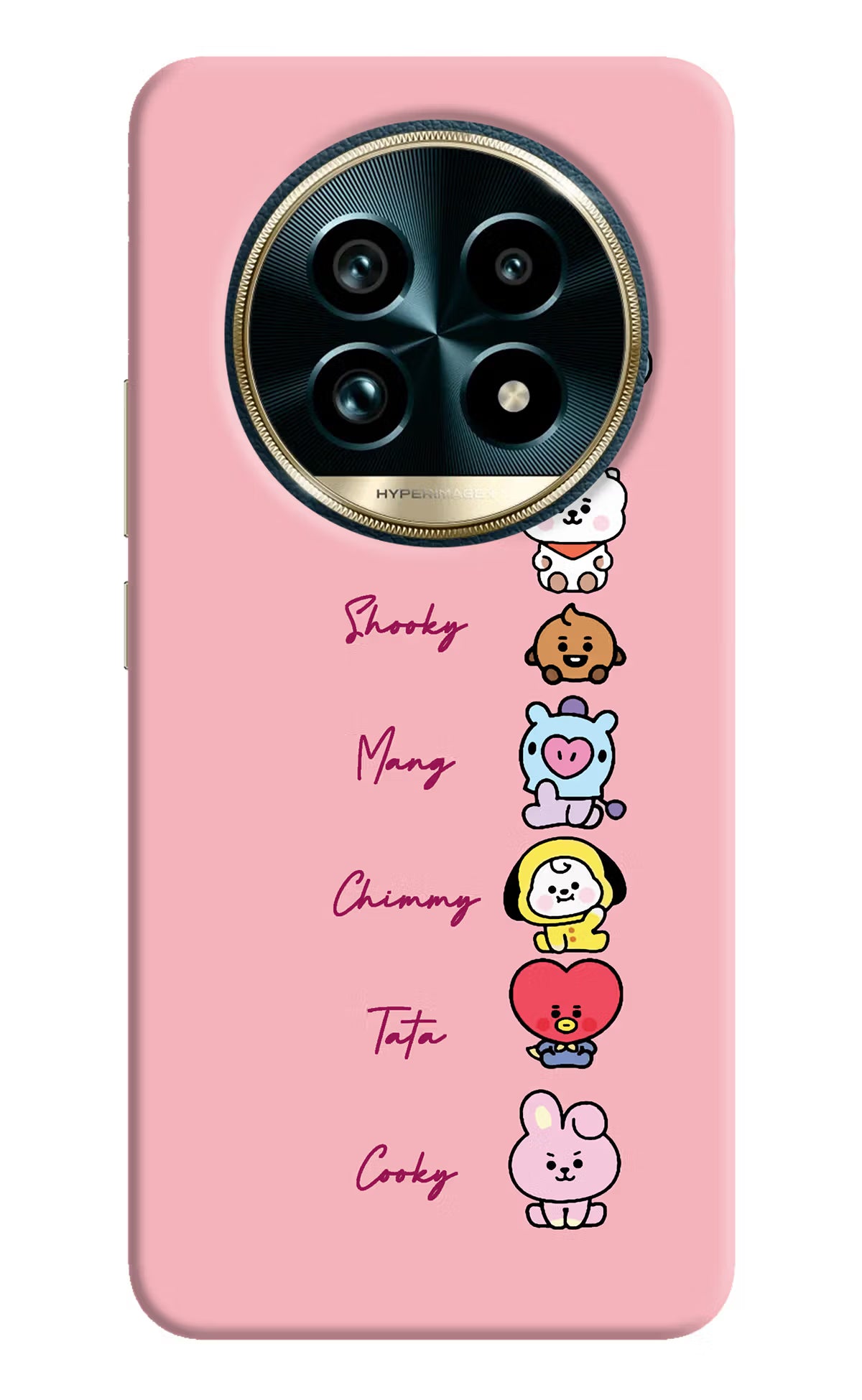 BTS names Realme 13 Pro+ 5G Hard Case Back Cover by Casekaro