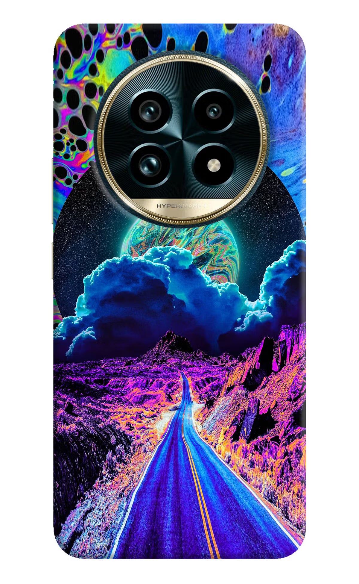 Psychedelic Painting Realme 13 Pro+ 5G Hard Case Back Cover by Casekaro