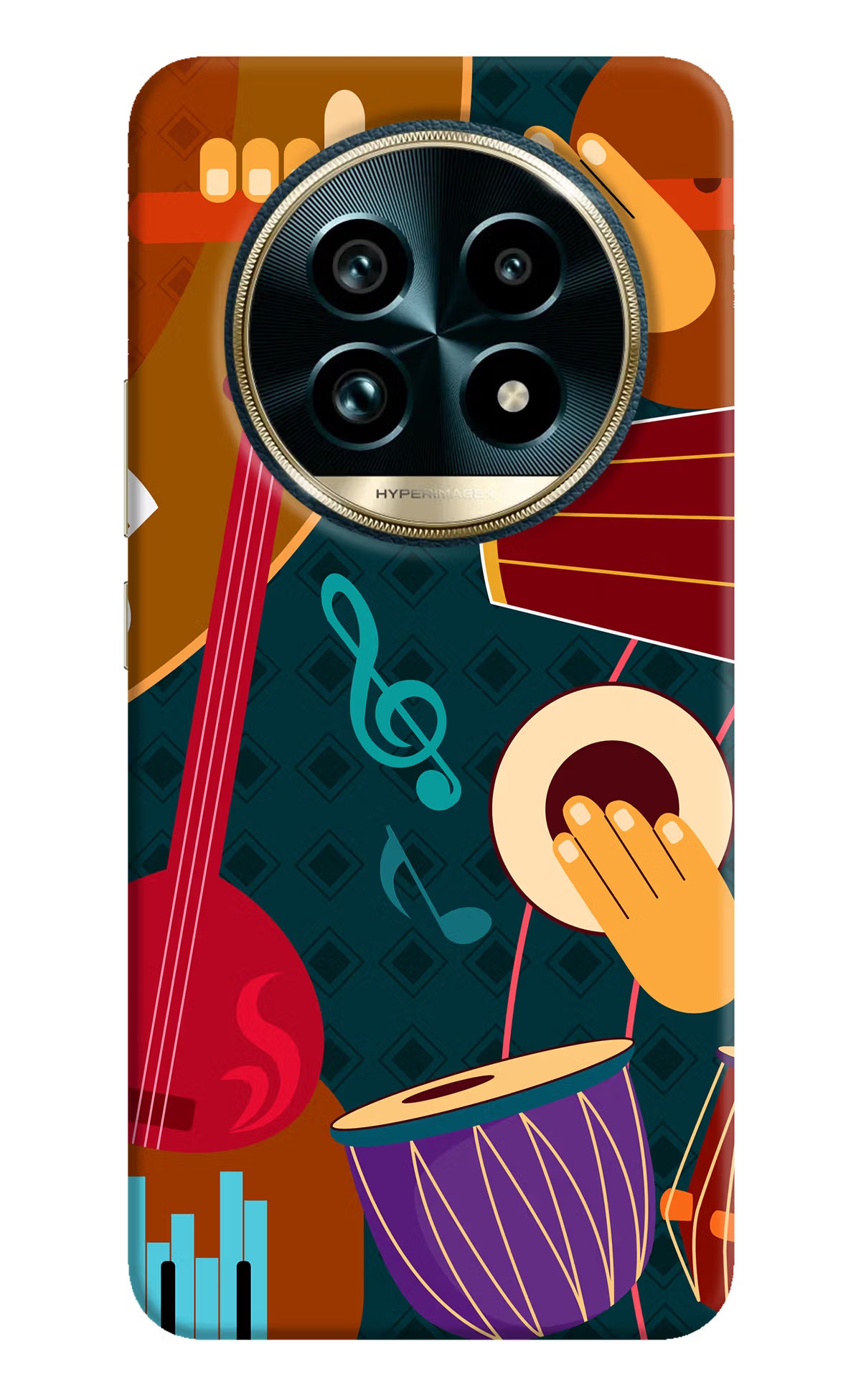 Music Instrument Realme 13 Pro+ 5G Hard Case Back Cover by Casekaro