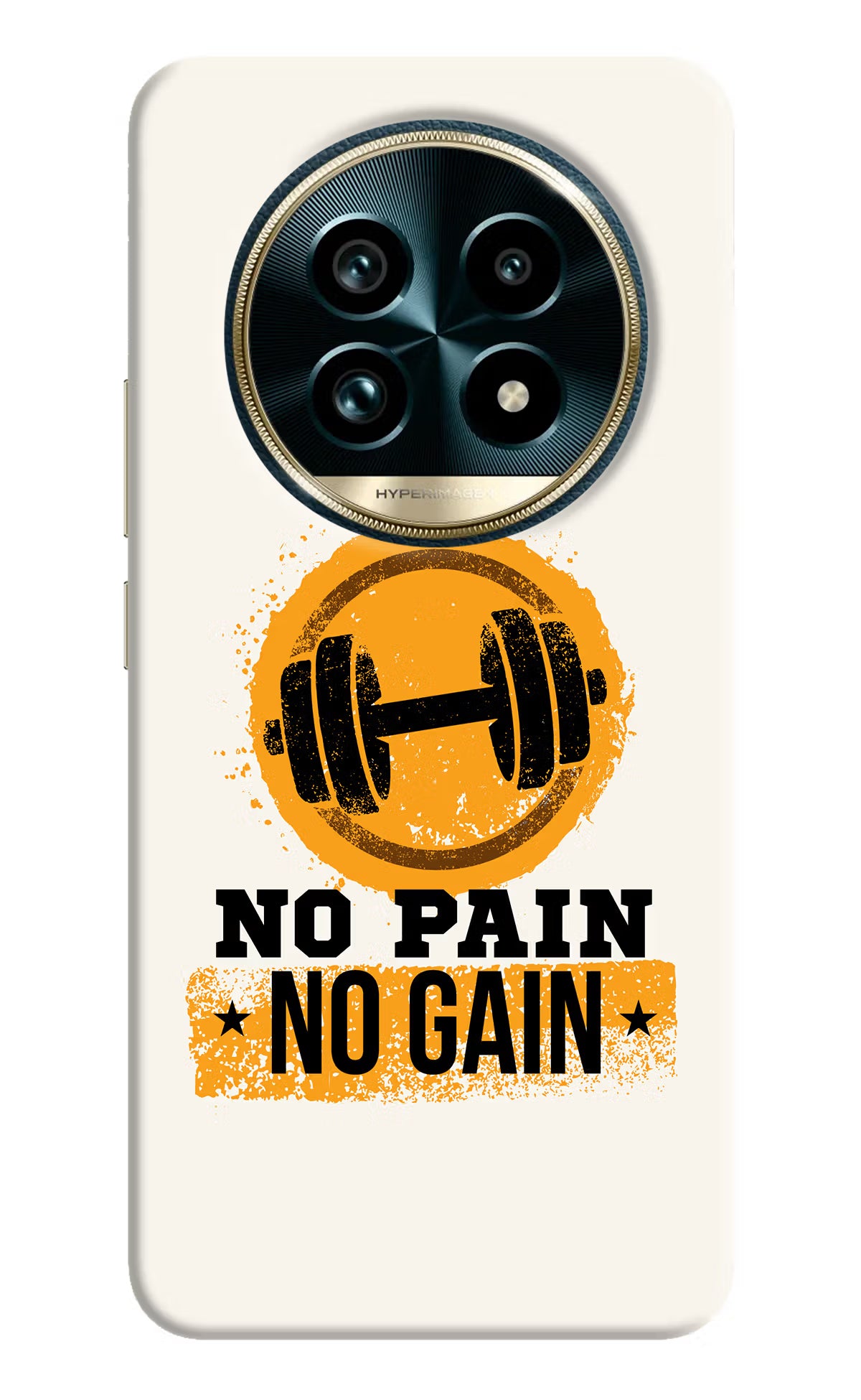 No Pain No Gain Realme 13 Pro+ 5G Hard Case Back Cover by Casekaro