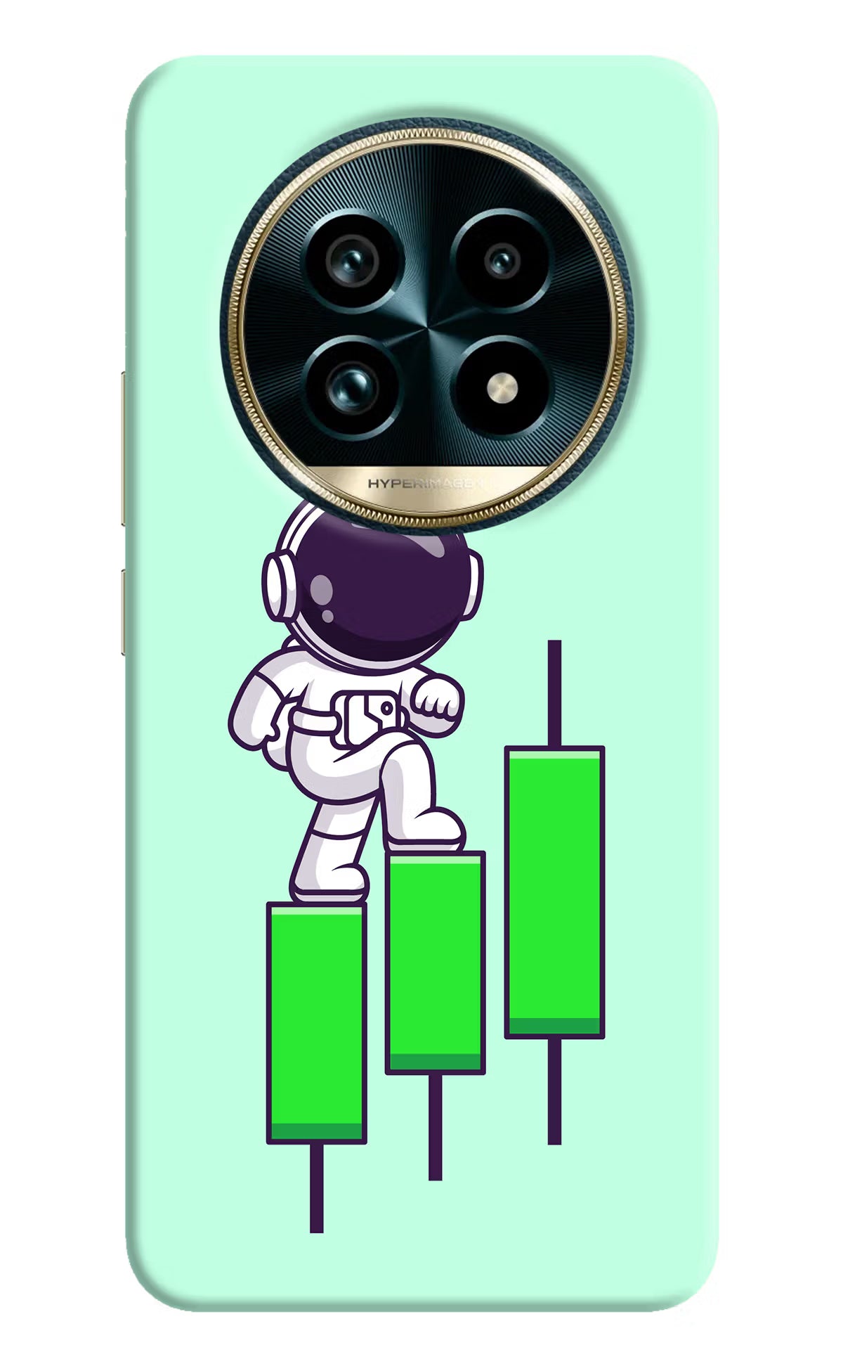 Astronaut Trader Realme 13 Pro+ 5G Hard Case Back Cover by Casekaro