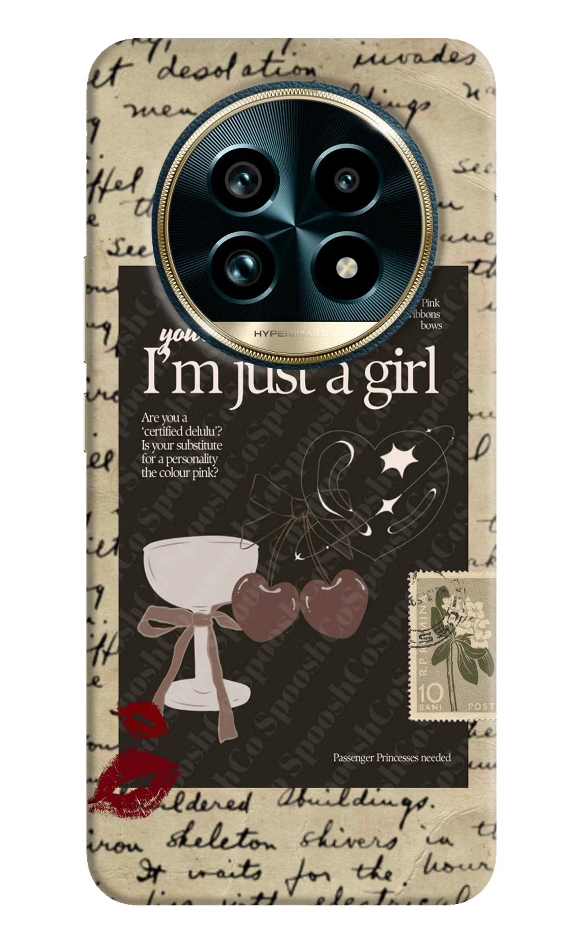 I am just a girl Realme 13 Pro+ 5G Hard Case Back Cover by Casekaro