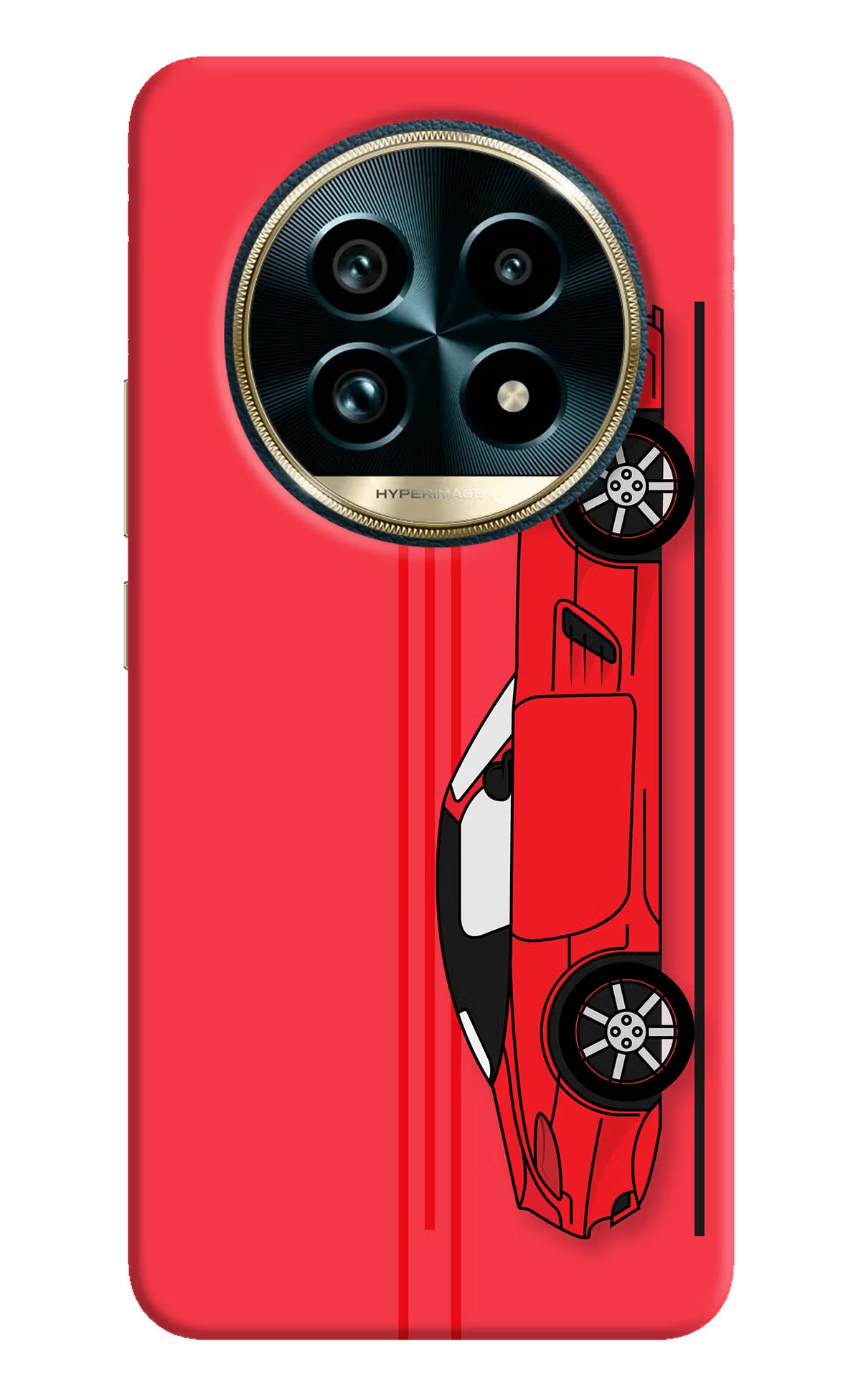 Red Velocity Realme 13 Pro+ 5G Hard Case Back Cover by Casekaro