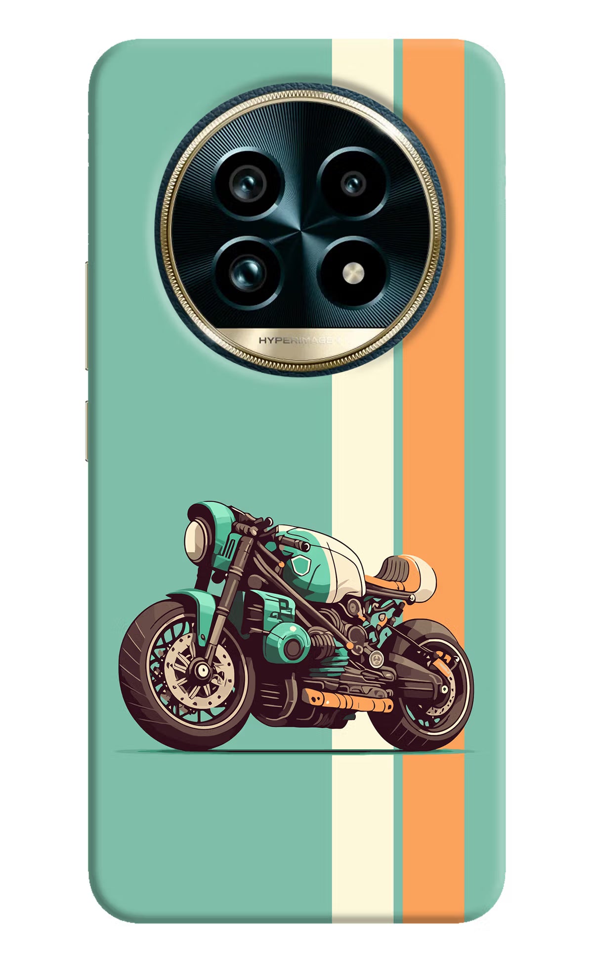 Striped Moto Drift Realme 13 Pro+ 5G Hard Case Back Cover by Casekaro