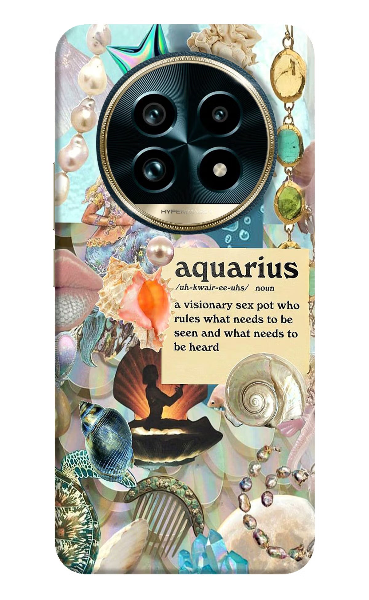 Aquarius Zodiac Realme 13 Pro+ 5G Hard Case Back Cover by Casekaro
