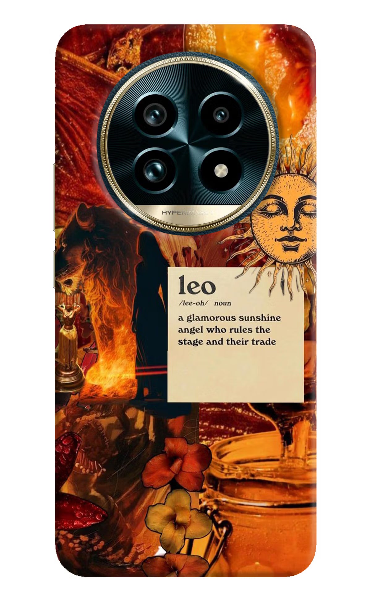 Leo Zodiac Realme 13 Pro+ 5G Hard Case Back Cover by Casekaro