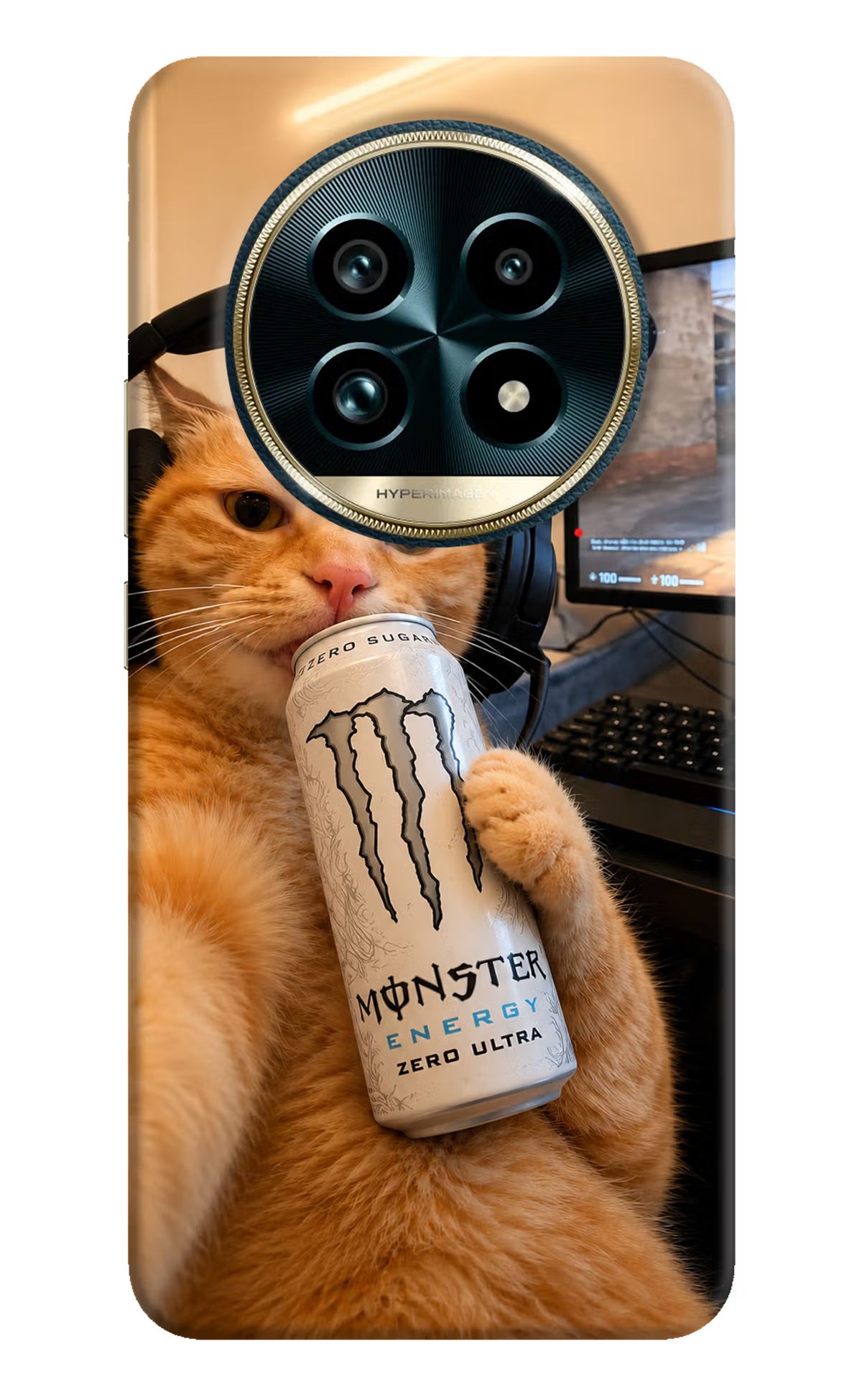 Gamer Cat Energy Realme 13 Pro+ 5G Back Cover