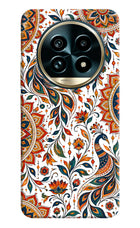 White Mayura Realme 13 Pro+ 5G Hard Case Back Cover by Casekaro
