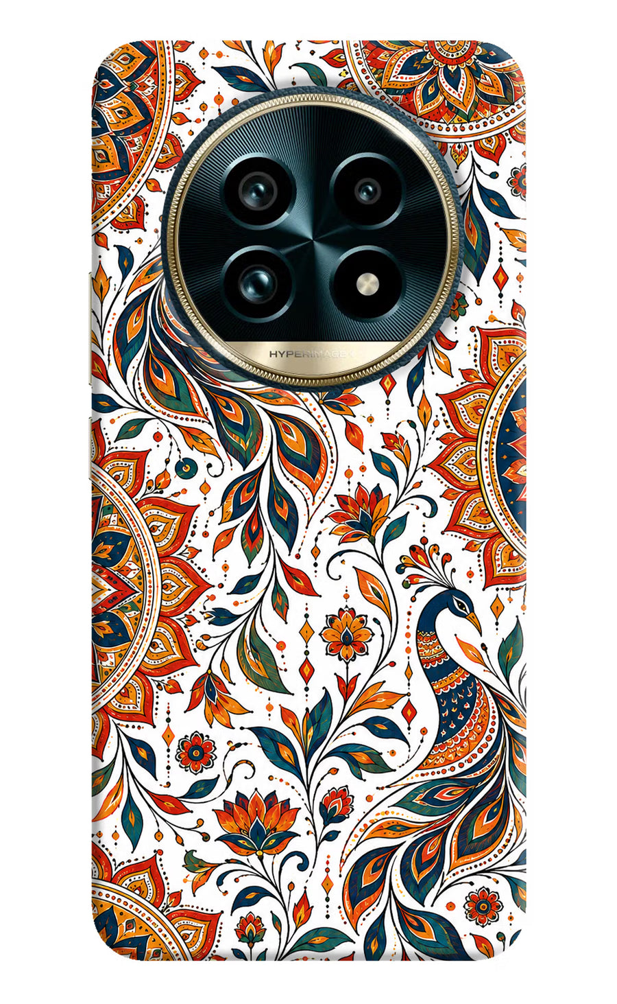 White Mayura Realme 13 Pro+ 5G Back Cover, Hard case
