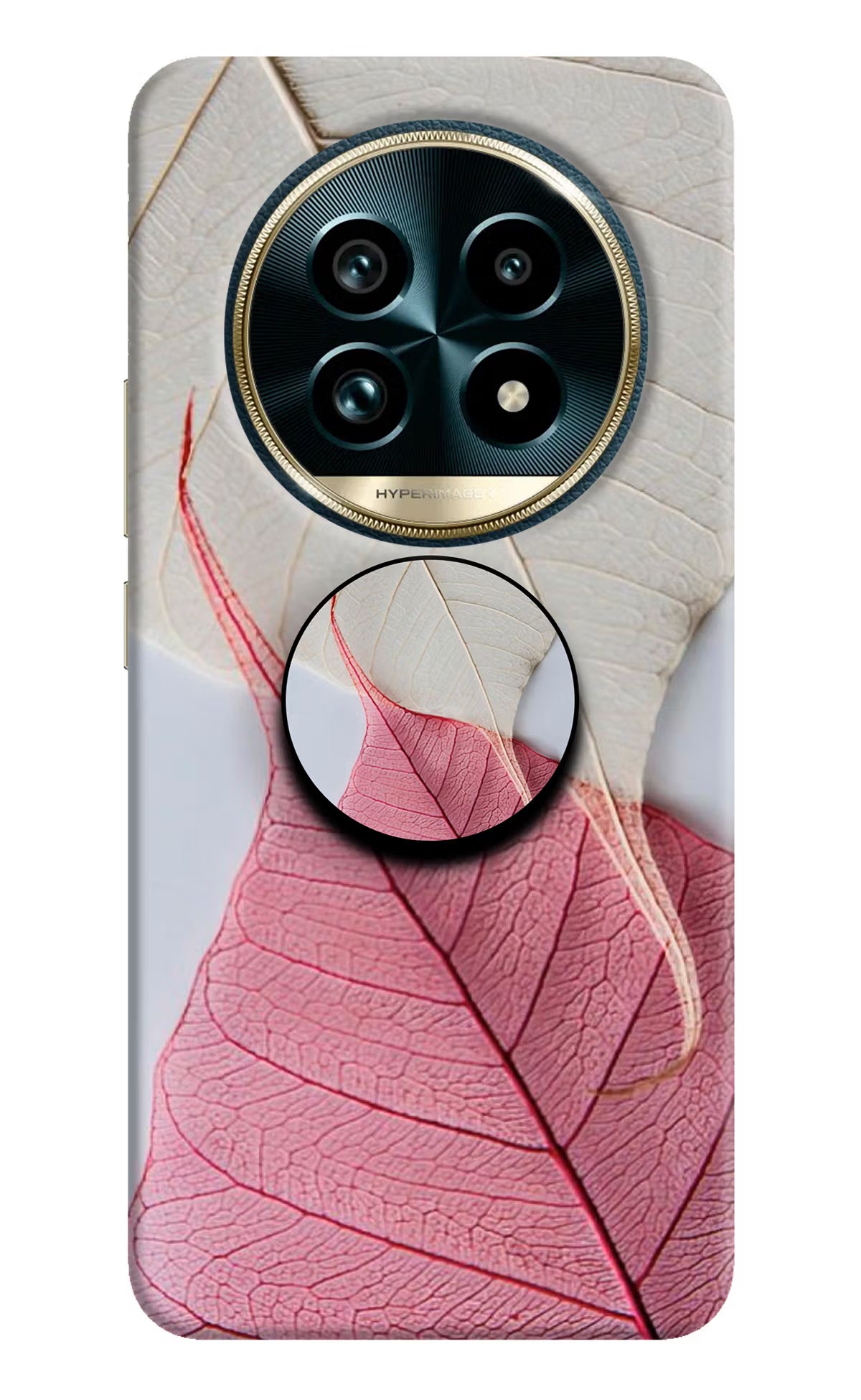 White Pink Leaf Realme 13 Pro+ 5G Pop Case by Casekaro