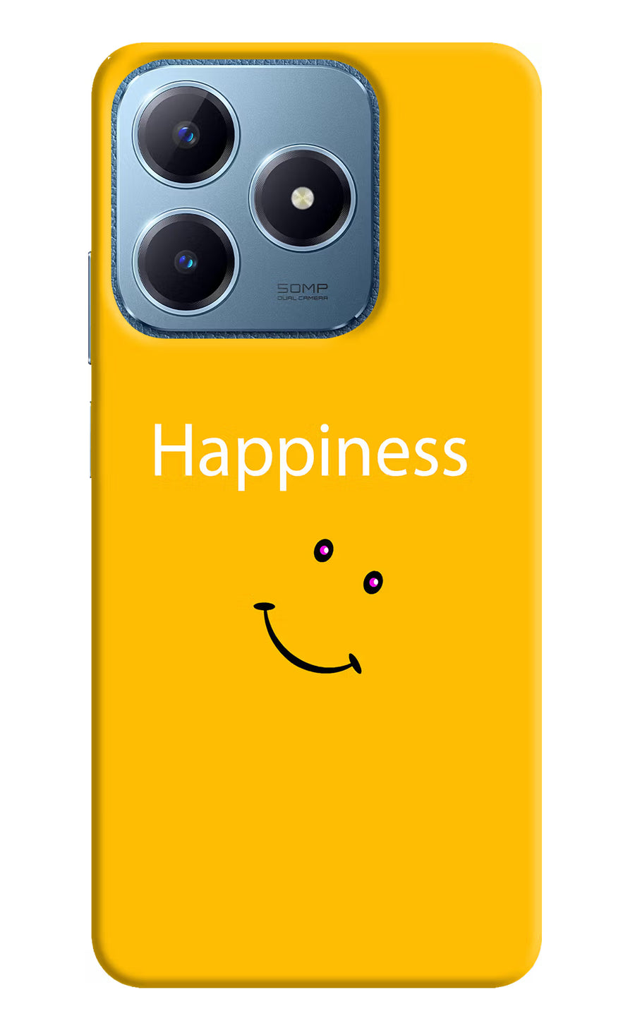 Happiness With Smiley Realme C63 Back Cover, Hard case