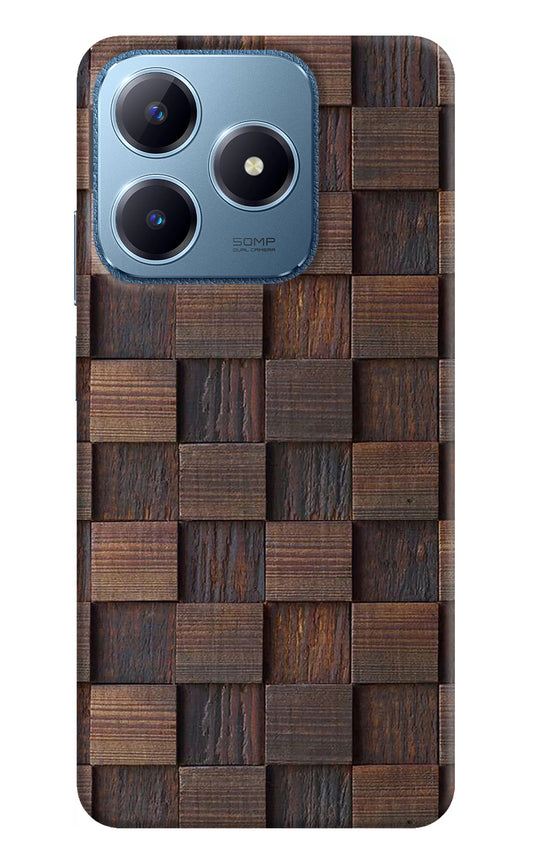 Wooden Cube Design Realme C63 Back Cover