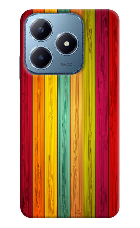 Multicolor Wooden Realme C63 Back Cover