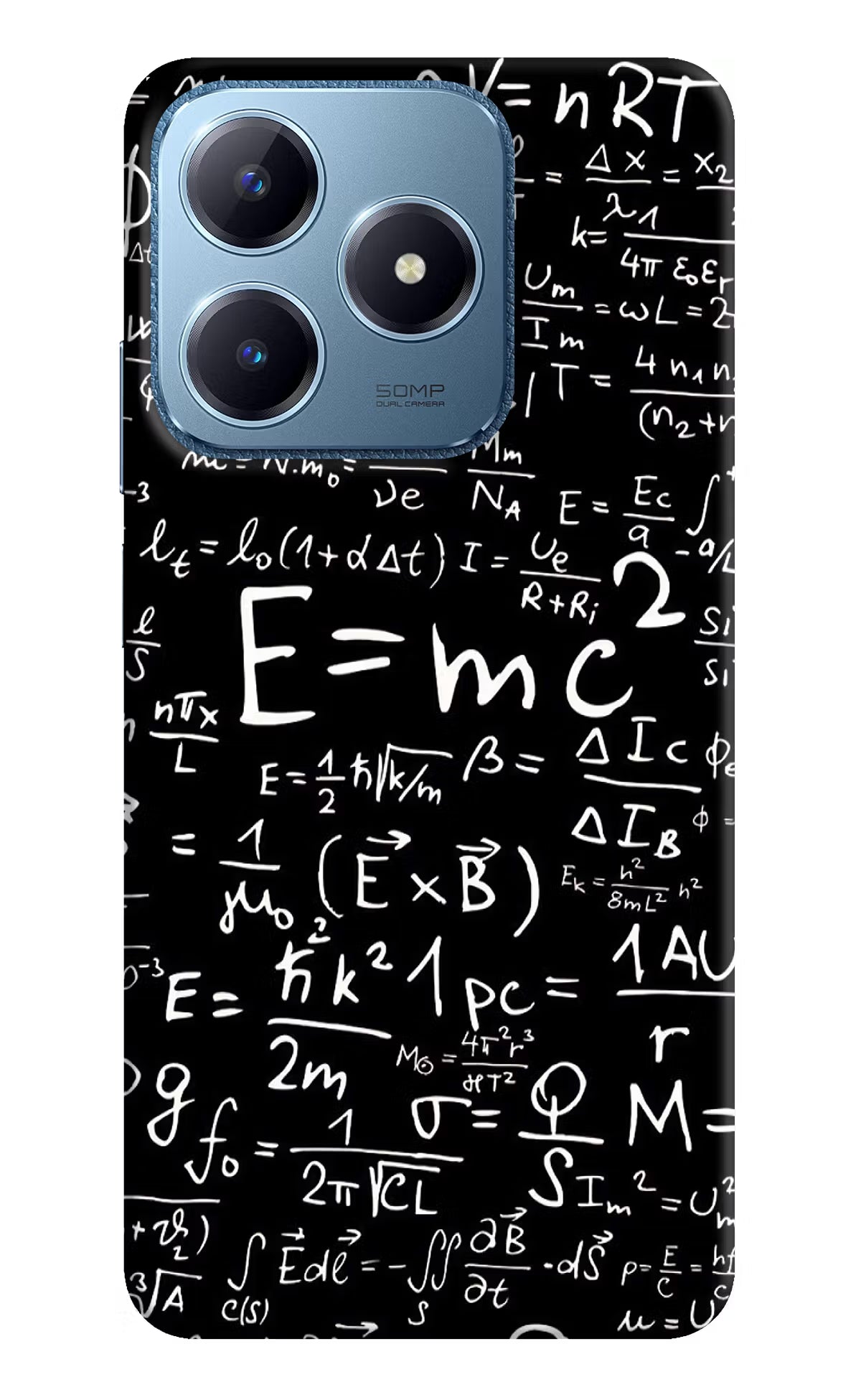 Physics Formula Realme C63 Hard Case Back Cover by Casekaro