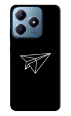 Paper Plane White Realme C63 Hard Case Back Cover by Casekaro