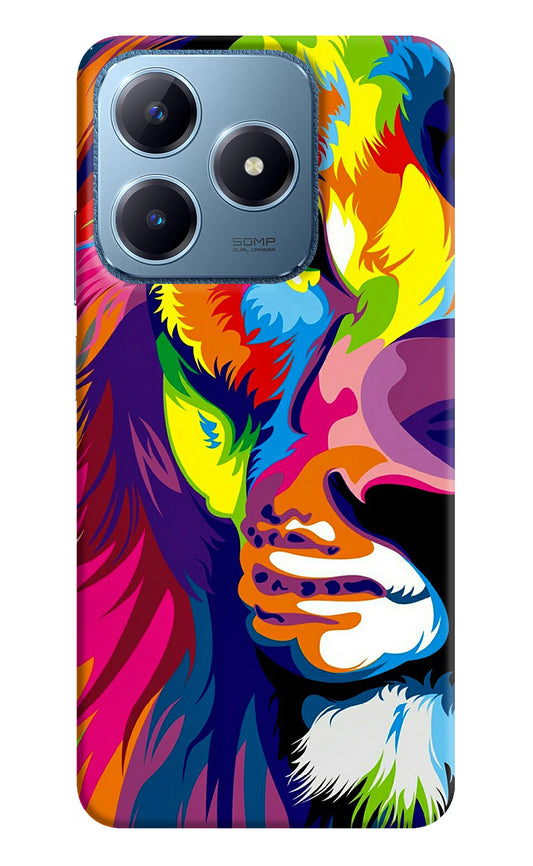 Lion Half Face Realme C63 Back Cover