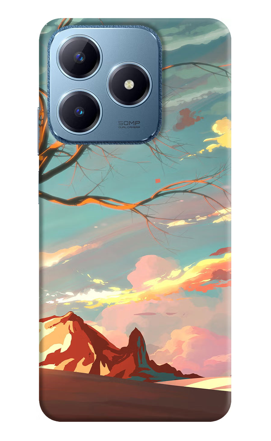 Scenery Realme C63 Back Cover, Hard case