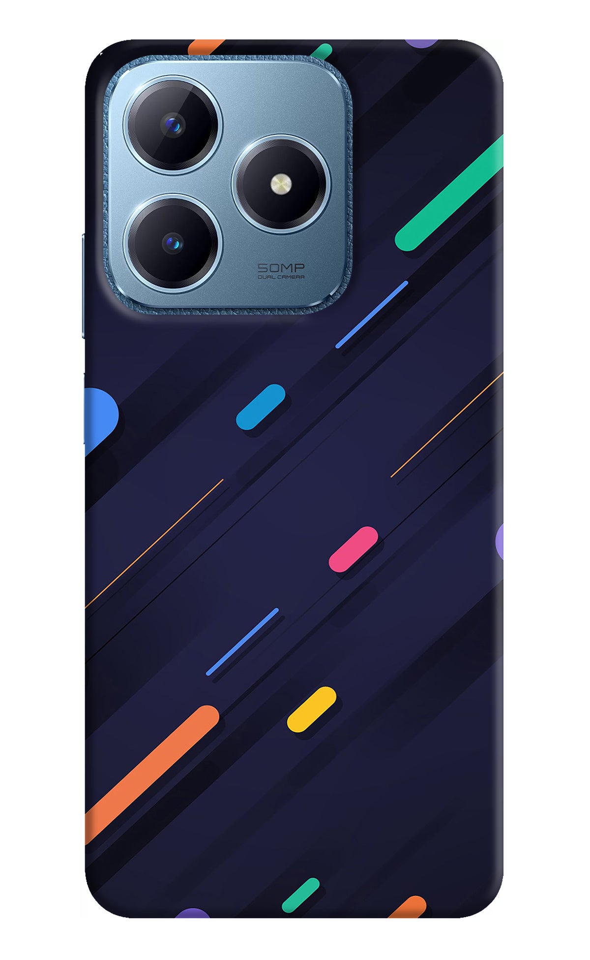 Abstract Design Realme C63 Back Cover