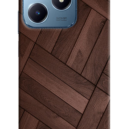 Wooden Texture Design Realme C63 Hard Case Back Cover by Casekaro