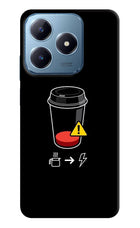 Coffee Realme C63 Hard Case Back Cover by Casekaro