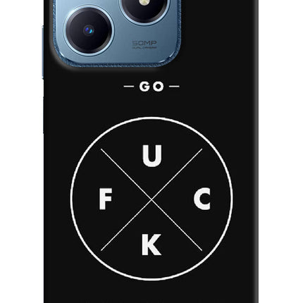 Go Fuck Yourself Realme C63 Hard Case Back Cover by Casekaro