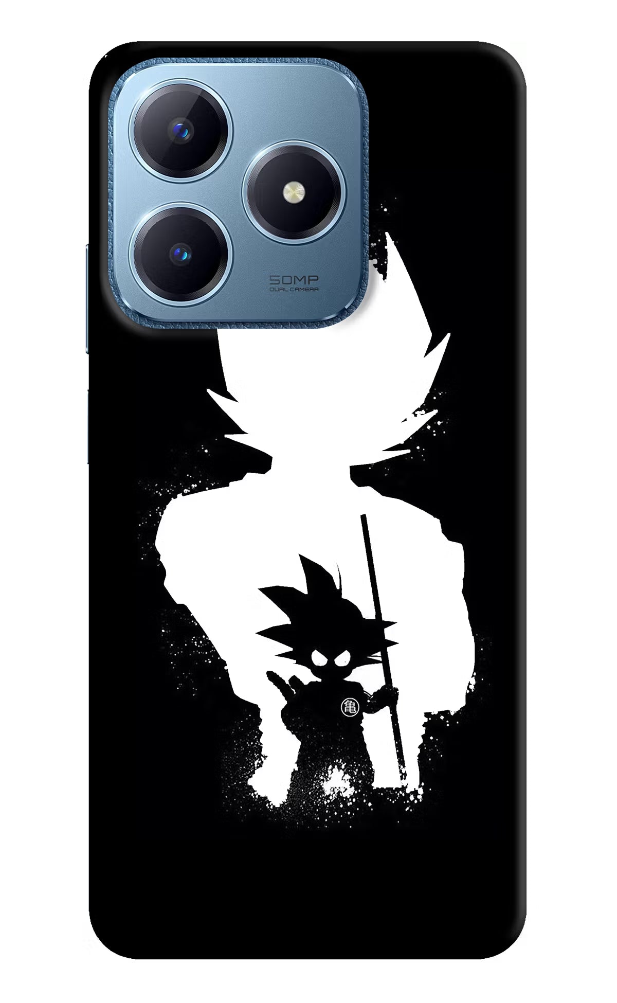 Goku Shadow Realme C63 Hard Case Back Cover by Casekaro