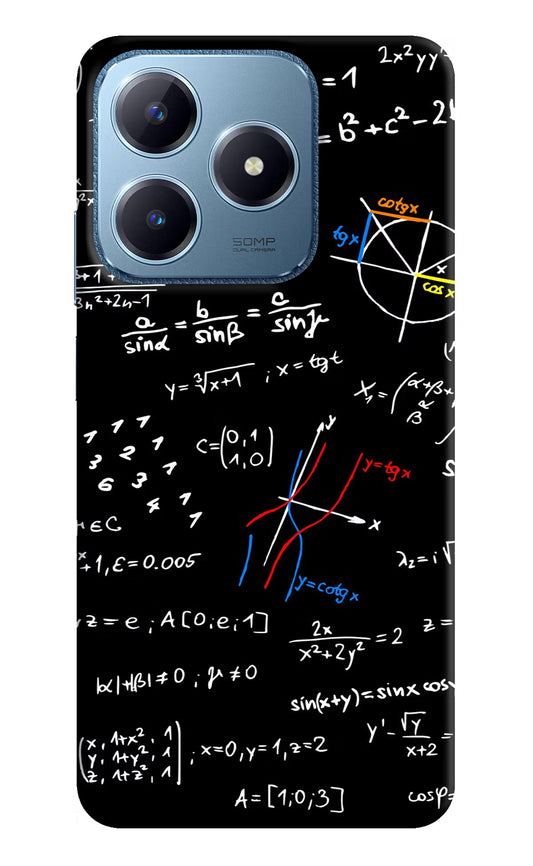 Mathematics Formula Realme C63 Hard Case Back Cover by Casekaro