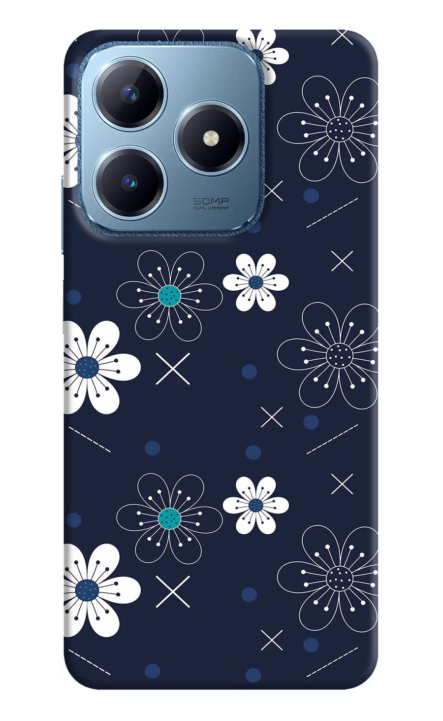 Flowers Realme C63 Back Cover, Hard case