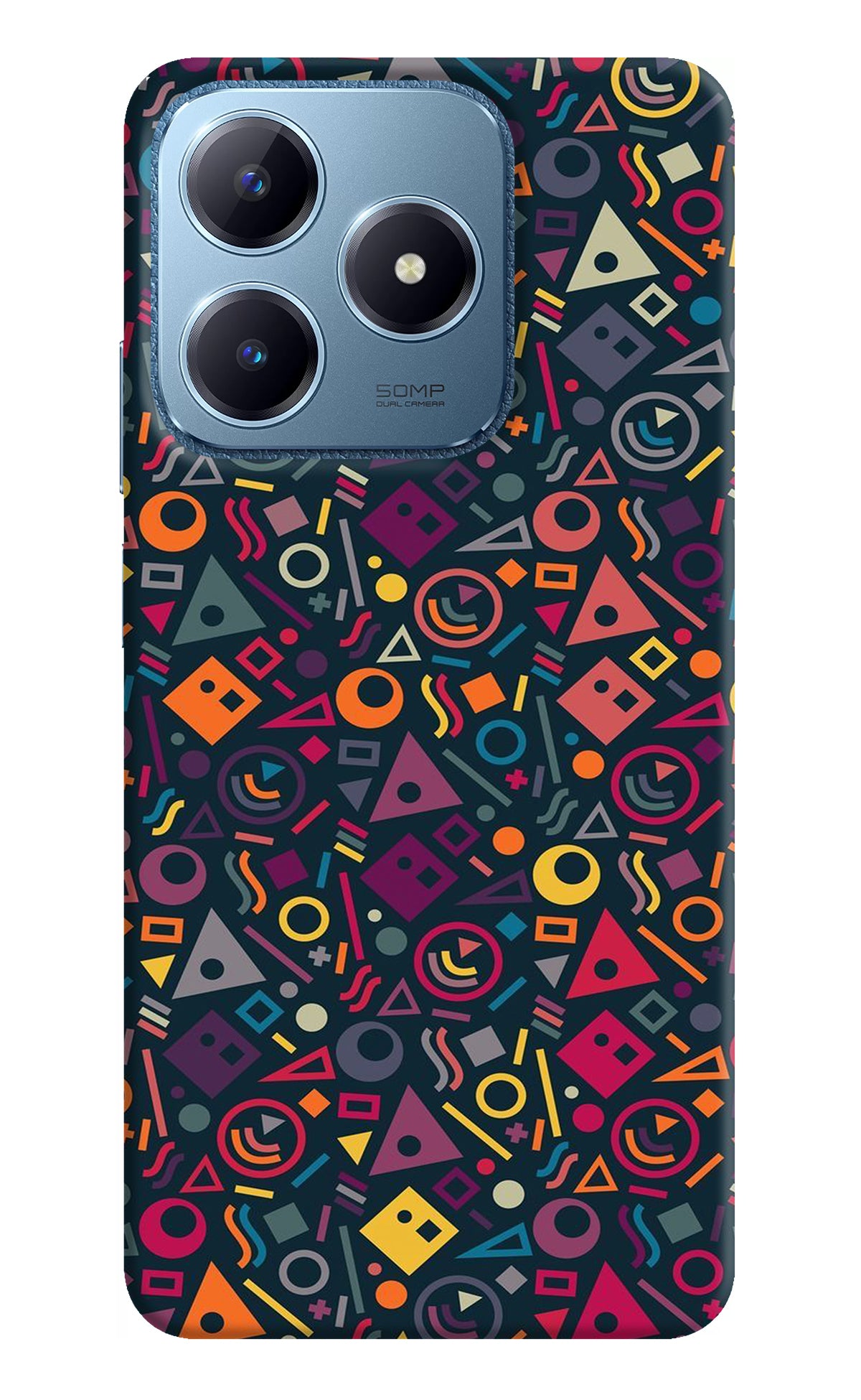 Geometric Abstract Realme C63 Back Cover