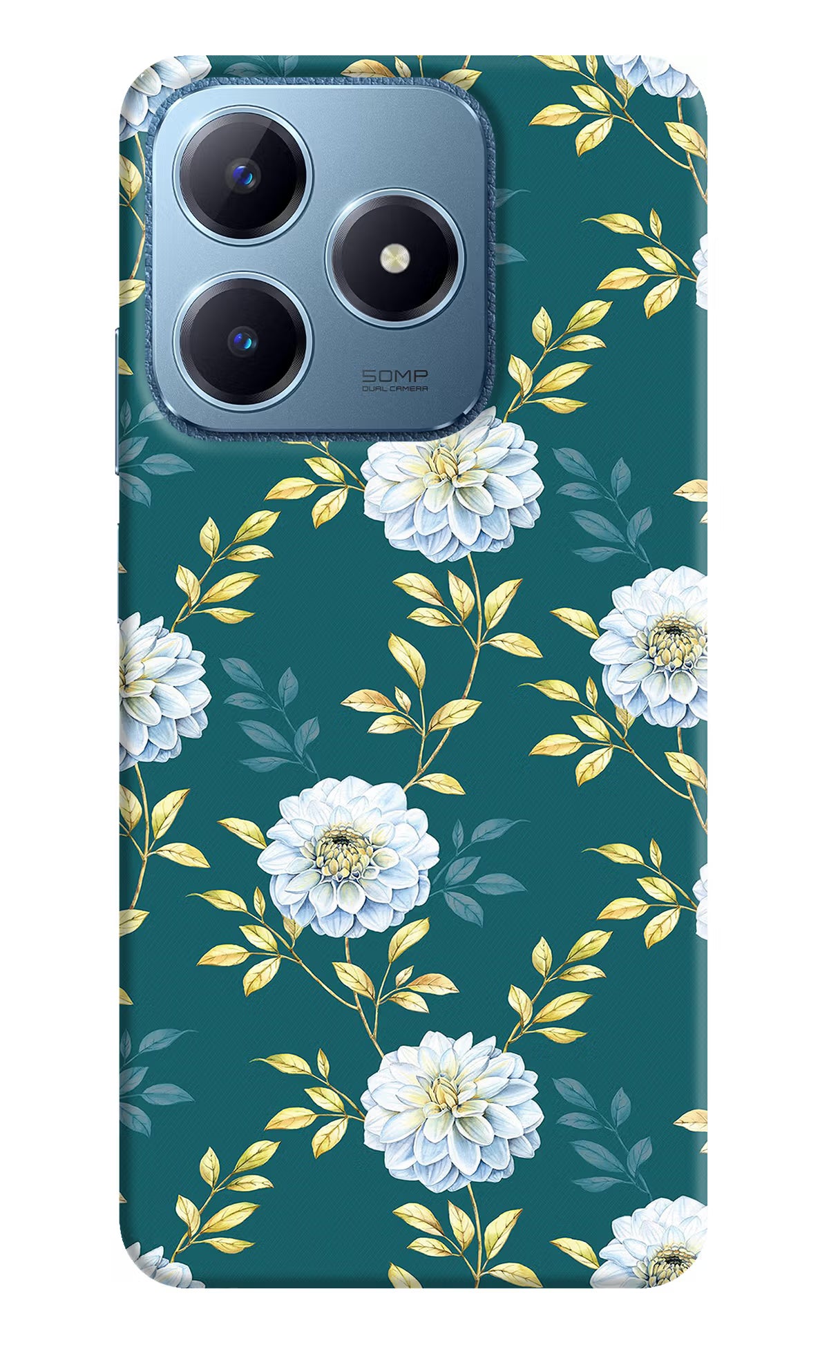 Flowers Realme C63 Hard Case Back Cover by Casekaro