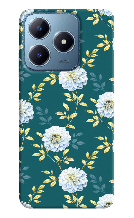 Flowers Realme C63 Hard Case Back Cover by Casekaro