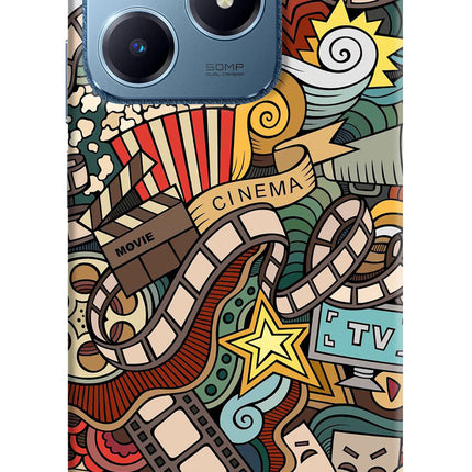 Cinema Abstract Realme C63 Hard Case Back Cover by Casekaro