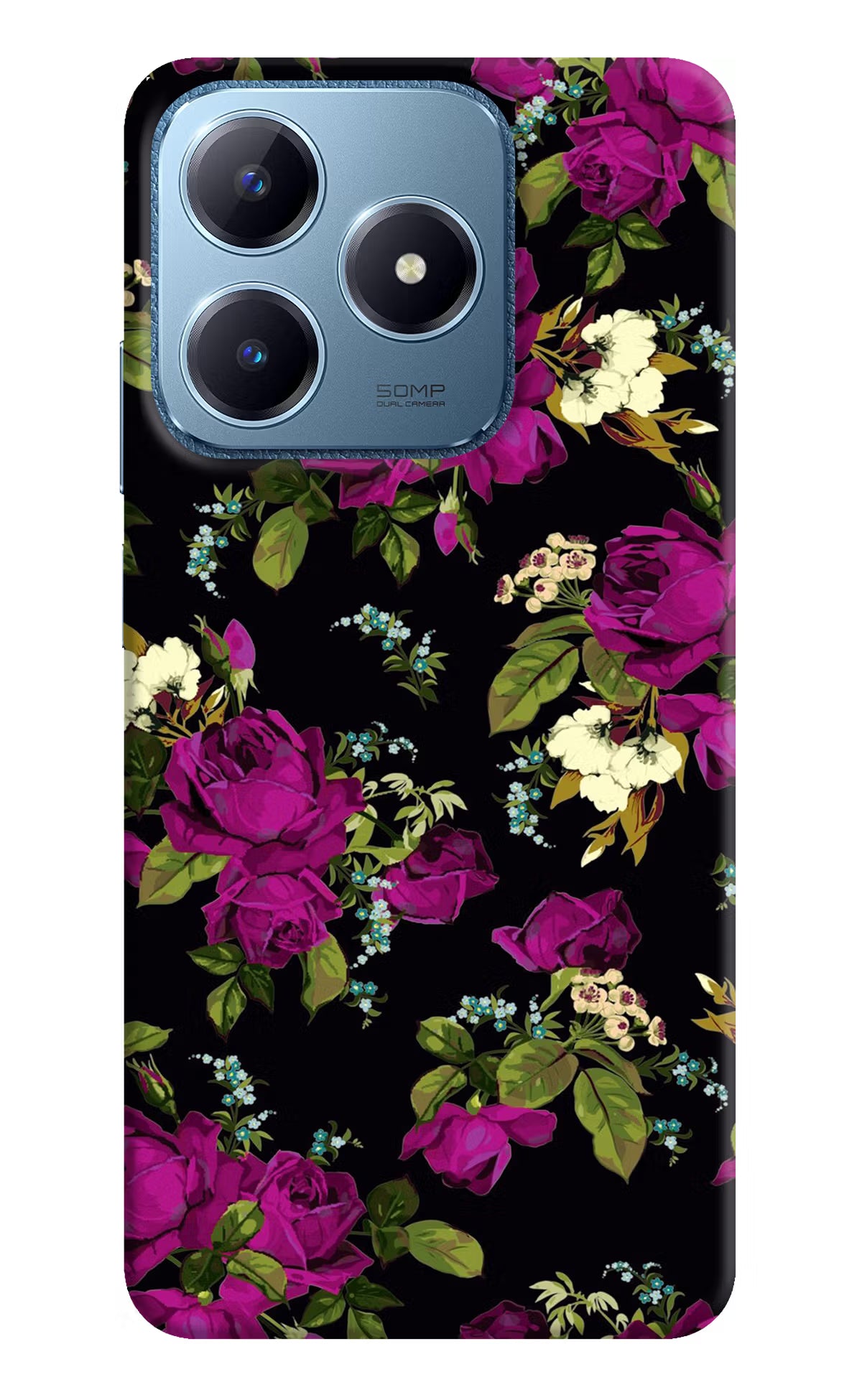 Flowers Realme C63 Hard Case Back Cover by Casekaro