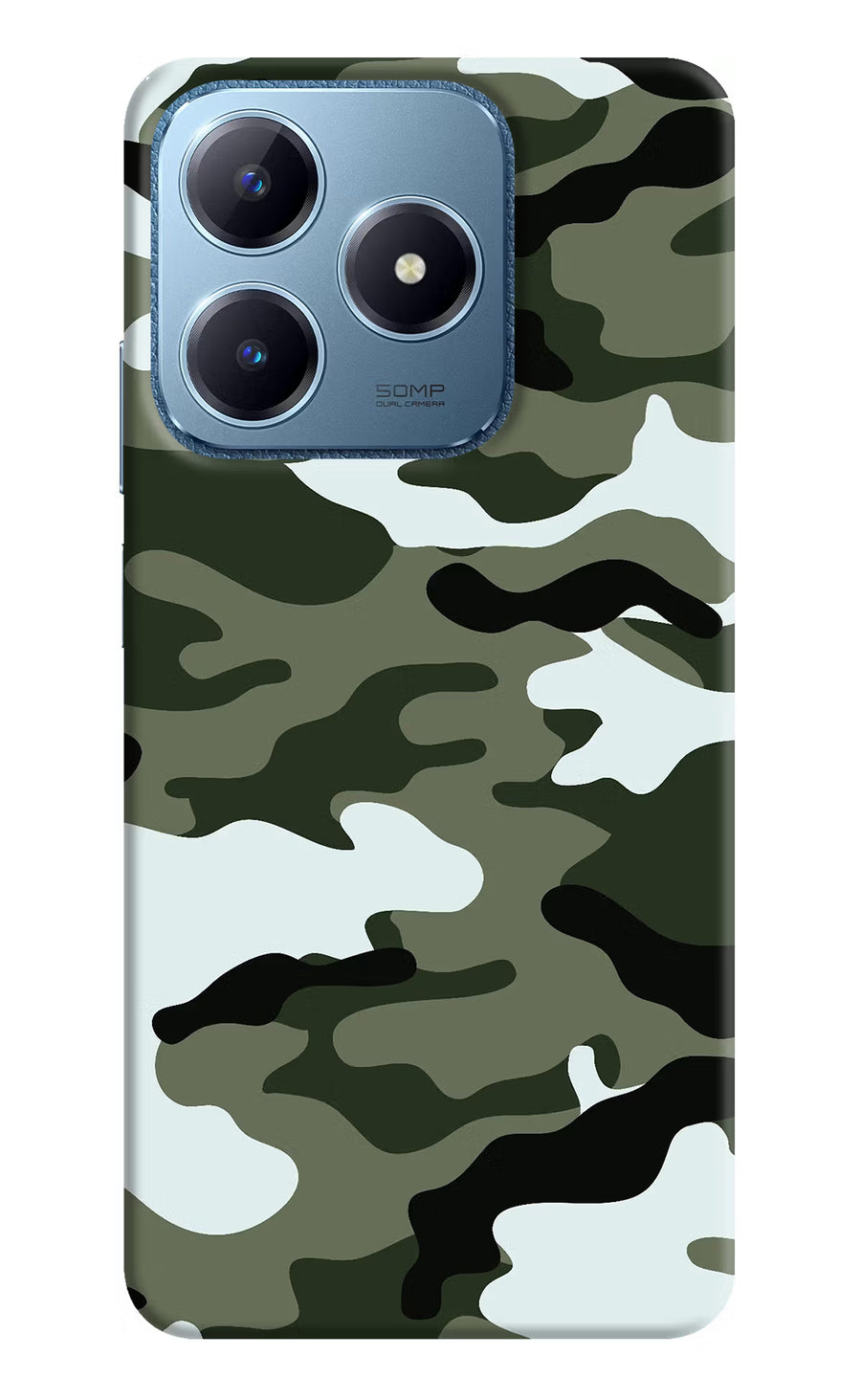 Camouflage Realme C63 Back Cover, Hard case